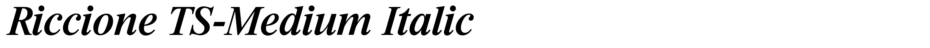 Riccione TS-Medium Italic